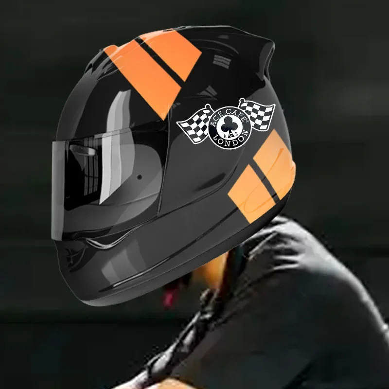 1 قطعة ملصق علم متقلب رائع من Ace Cafe London ، ملصق فريد للسيارة ، دفتر ، إضافة لمسة من نمط السباق إلى ملحقاتك #2