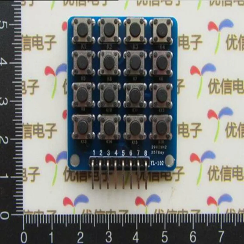 4x4 matrix keyboard, SCM module sensor,5PCs