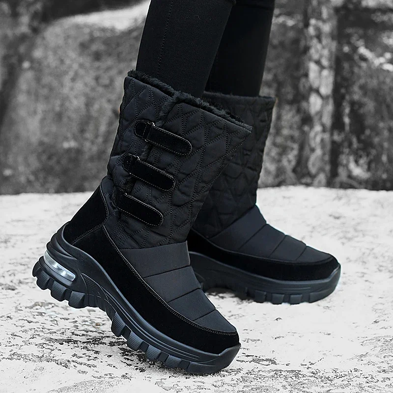 

Women's Boots Fashion Anti-slip Waterproof Snow Boots Winter Shoes for Women Outdoor Thick Bottom Plush Boots New Platform Boot