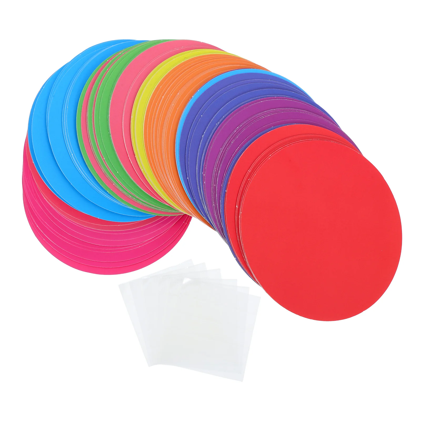 

108Pcs Round Cutouts Paper Unique Design Lively Classroom Decorations High Color Saturation Portable Versatile Spring Decor