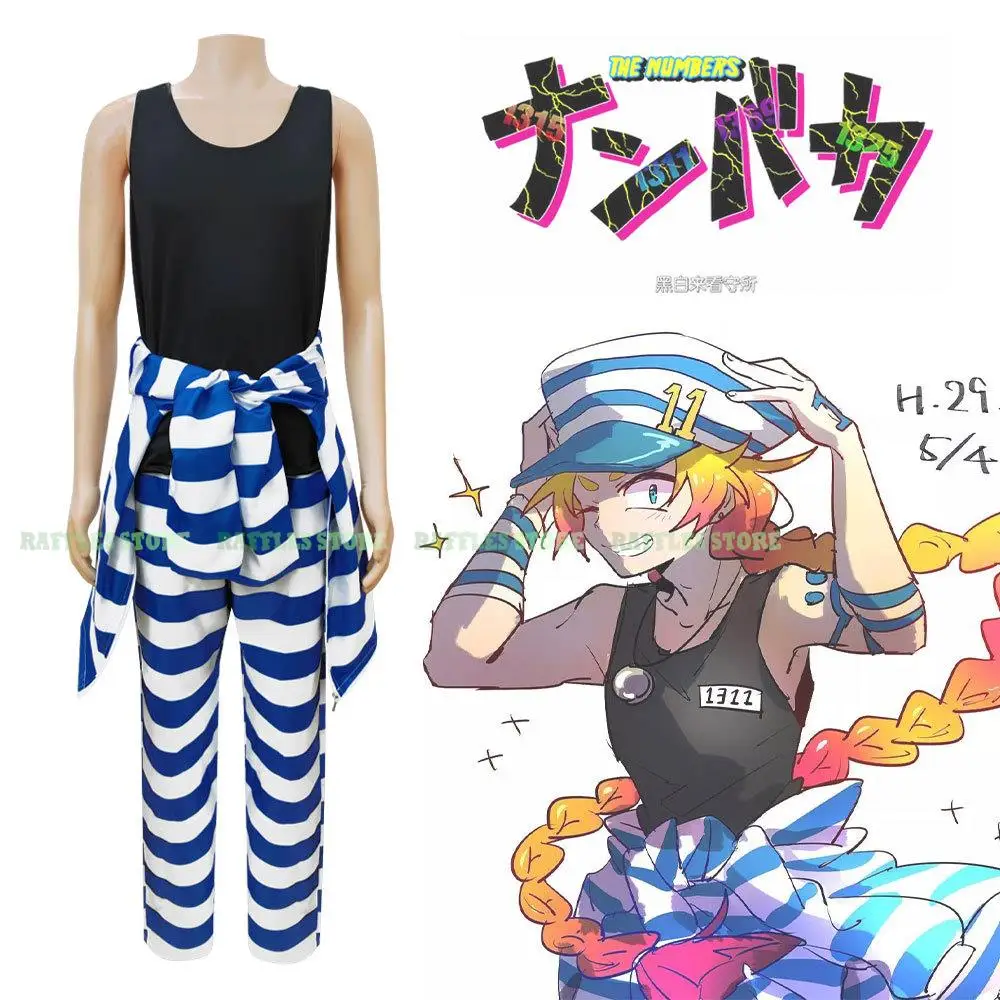 Anime Detention House Nanbaka Uno No2650 Cosplay Costume Men Women Halloween Comic Halloween Cosplay Uniform Prisoner Suit Party