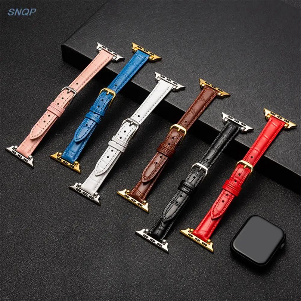 

Ремешок из натуральной кожи для Apple Watch Band 42 мм 38 мм 40 мм 44 мм, тонкий мужской и женский браслет для iWatch Series 7 3 4 5 6 SE