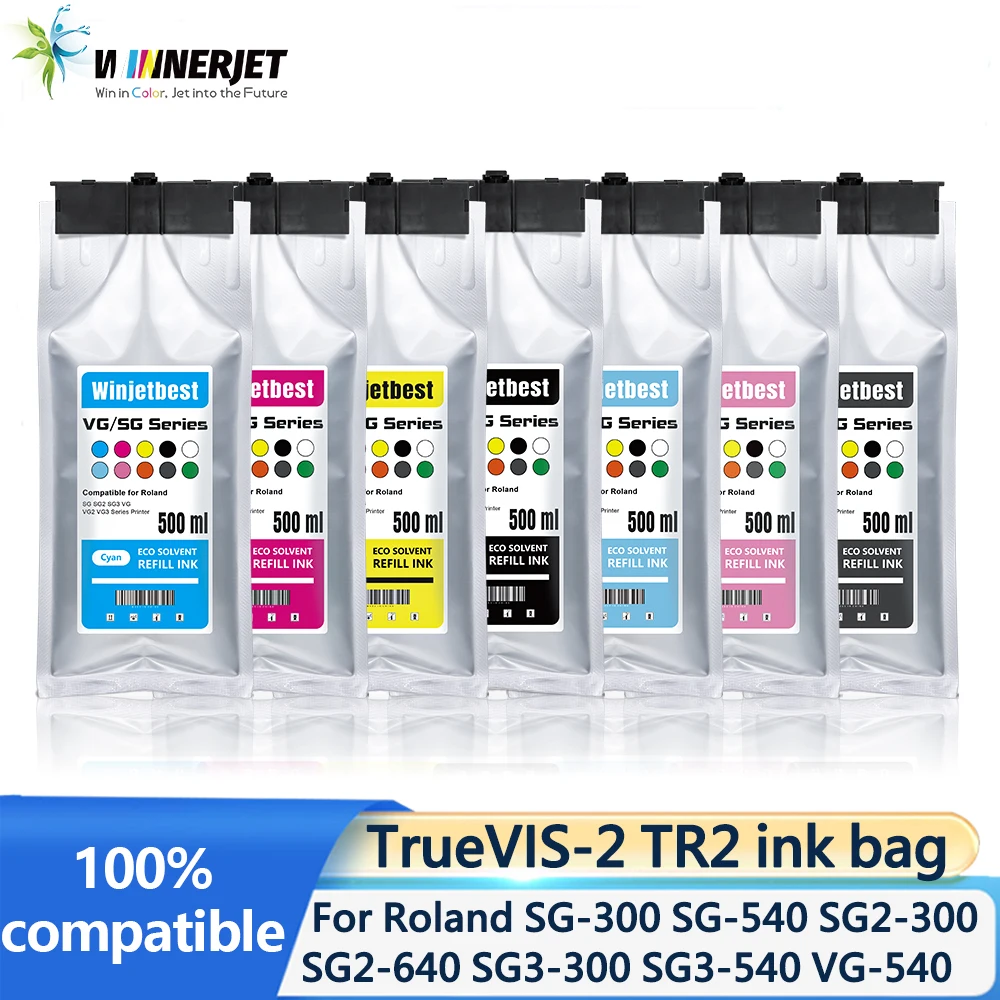 

Winnerje TR2 ink bag for Roland TrueVIS VG2-540 VG2-640 VF2-640 SG3-540 VG3-540 SG2-300 printer With Eco-solvent ink With chip