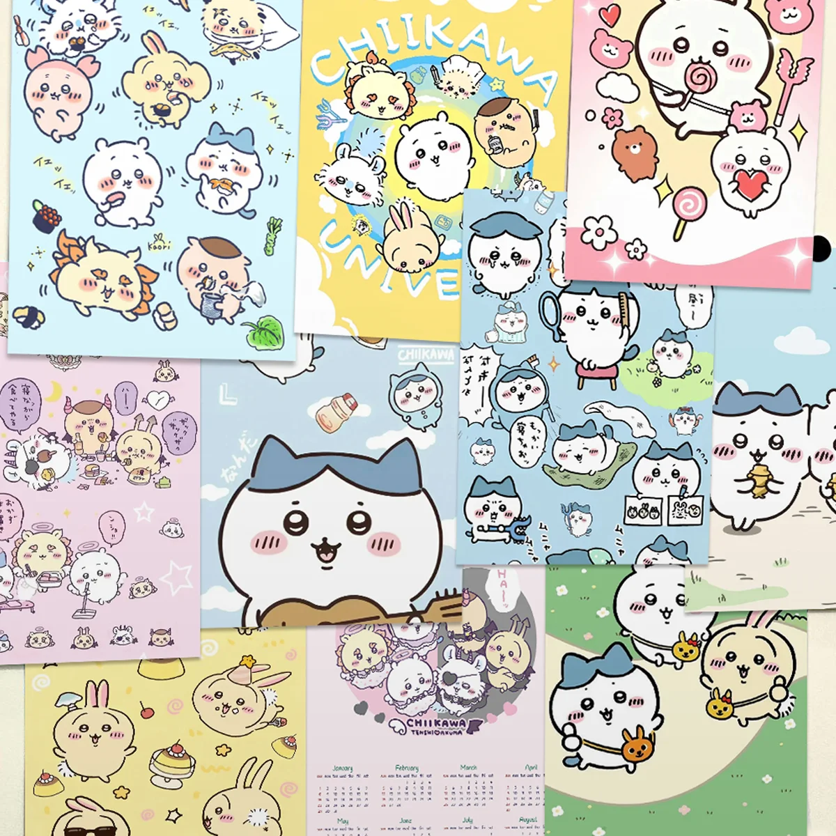 30-120pcs Chiikawa Poster Wall - Home Decor Wall Stickers 评论和价格
