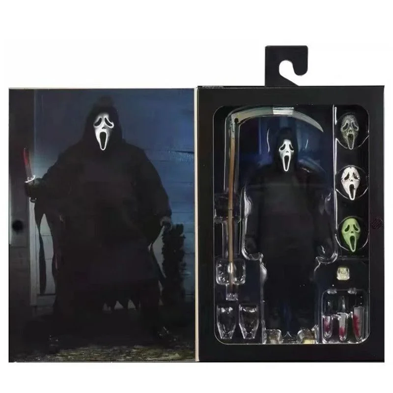Scream KO Ghost Face Killer Artikulierte Actionfigur 18CM in Box Scream PVC Actionfiguren Sammlerstück Modell Spielzeug Geschenk