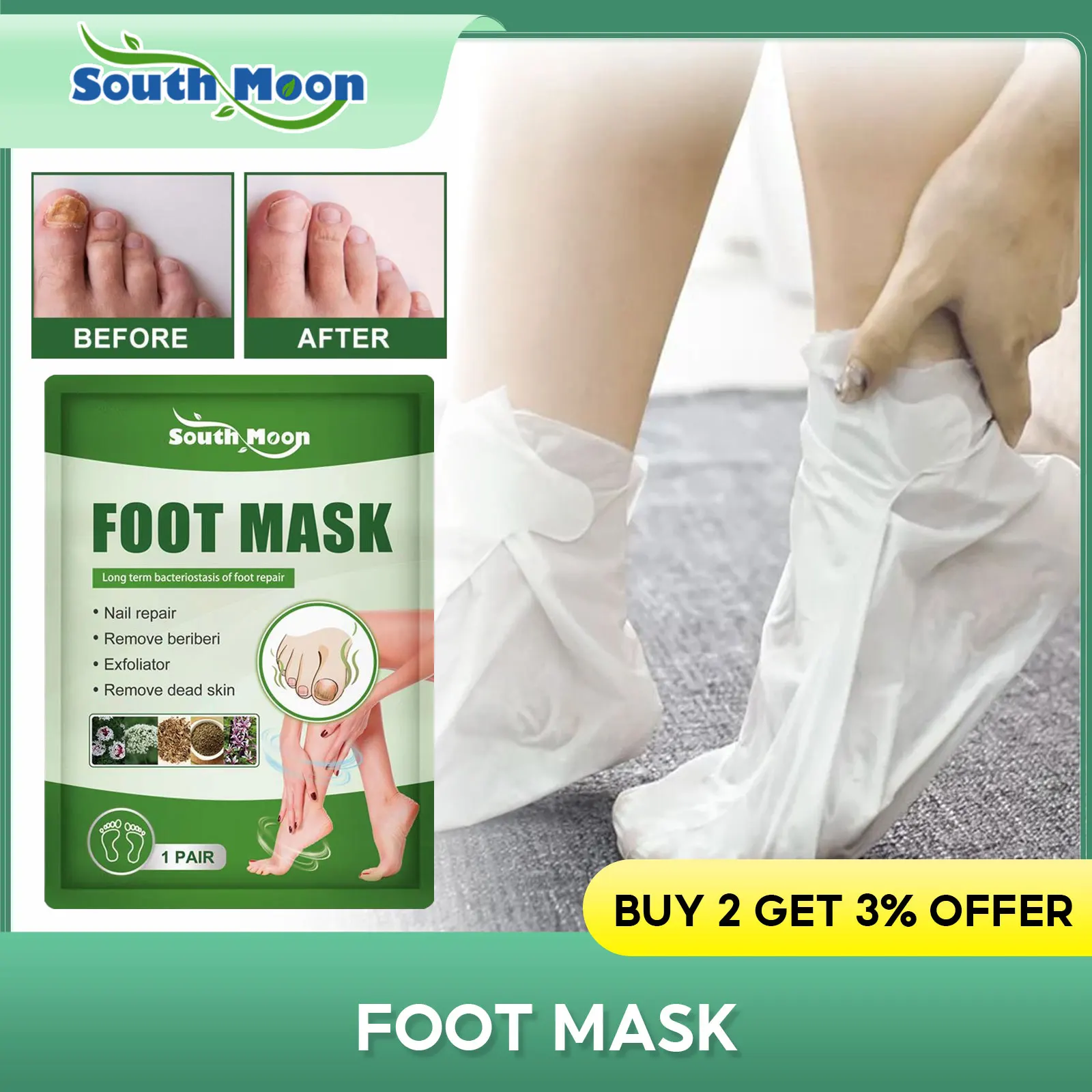 Złuszczająca maska do stóp leczenie grzybicy paznokci usuń martwy naskórek modzele pięty Peeling stóp Beriberi naprawa wybielanie nawilżanie