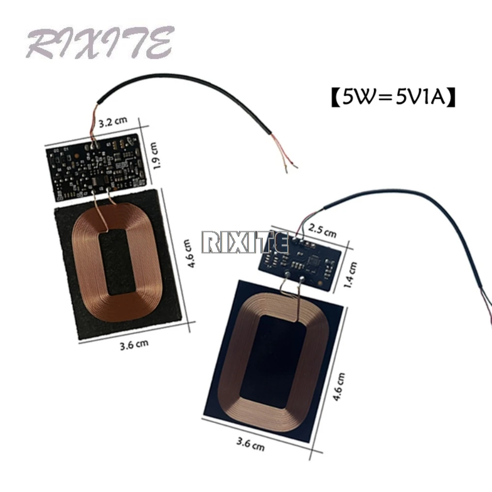 

Standard Wireless Charging Receiver Adapter Module 5V 1A Pure Copper Coil Circuit Universal Battery Charger For Xiaomi Huawei