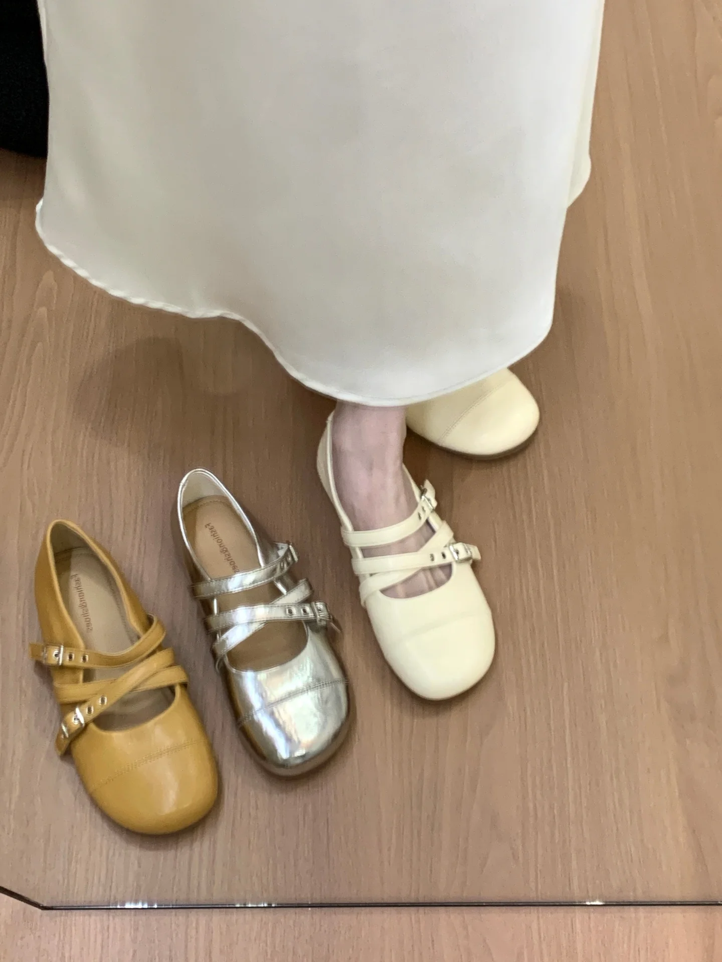 silver-flat-bottom-ballet-flats-women's-new-2026-spring-summer-soft-bottom-mary-janes-casual-round-toe-rubber-sole-shoes