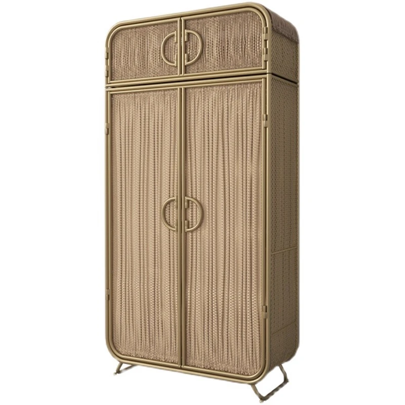 Nordic Vintage Drawers Wardrobe Hanging Luxury Stylish Cheap Storage Clothes Shelves Cabinets Armario De Ropa Bedroom Furniture