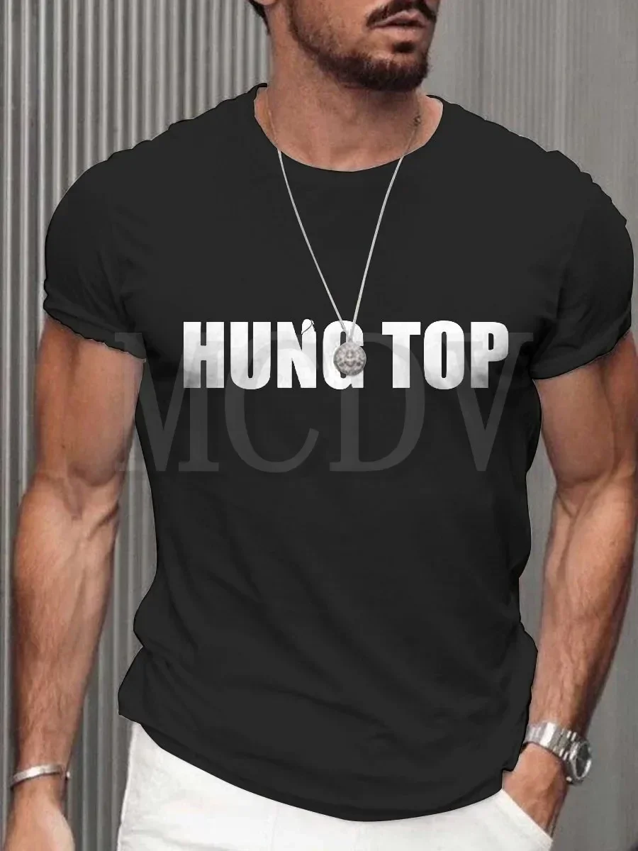 

2023 Summer Men's Hung Top T-Shirt The Colorful The Best He Him Hole LGBT3D Printed T Shirt