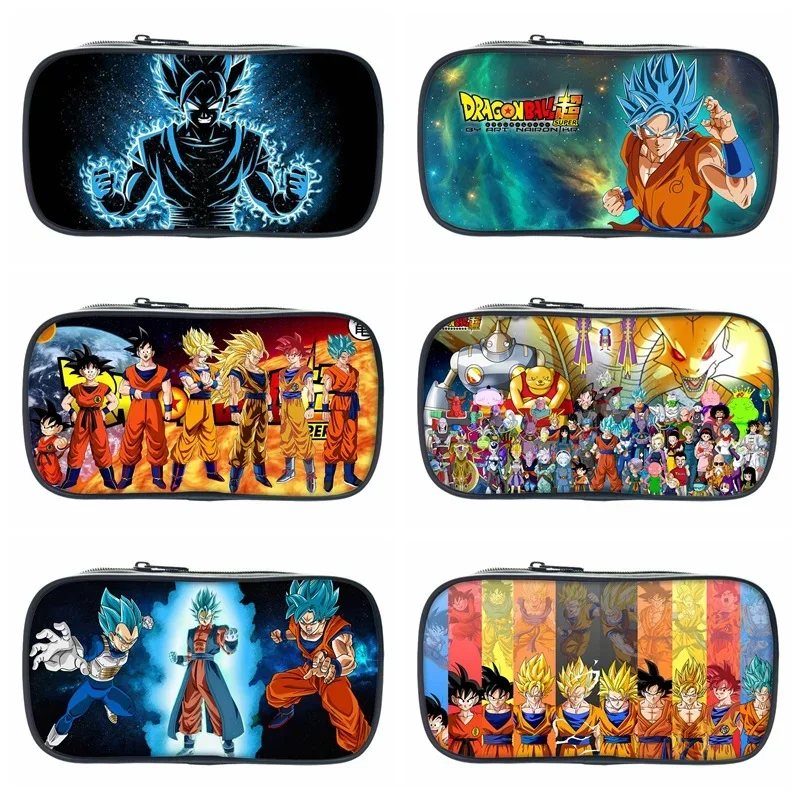 Anime Dragon Ball Z Son Goku Large Capacity Pencil Case Student Stationery Box School Supplies Toy Birthday Gift