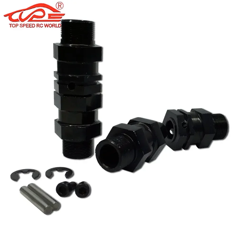 육각 허브 확장 액슬, RC 자동차 업그레이드 부품, 1/5 체중계 HPI ROFUN BAHA KM ROVAN Baja 5B 5T 5SC 트럭용, 4PCs/세트, 24mm