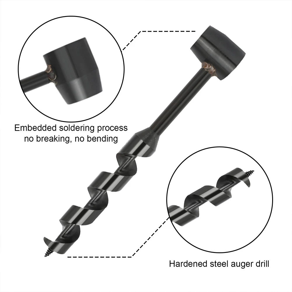 

Scotch Eye Wood Auger Hand Drill Multifunction Handle Hole Auger Drill Bit Carbon Steel Lightweight for Outdoors Camping Hiking