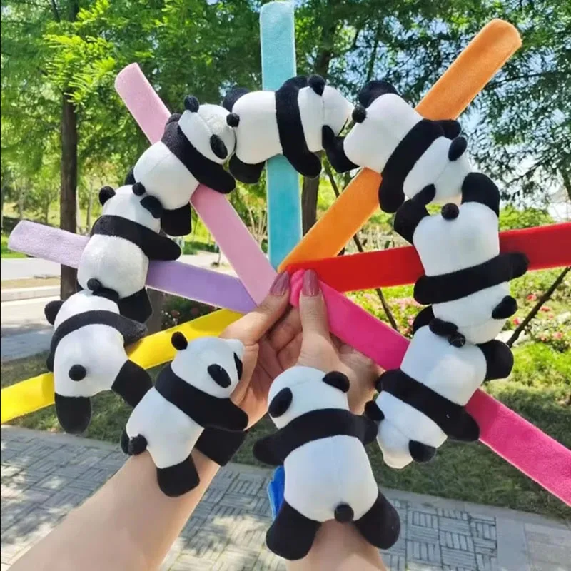 Cute Cartoon Panda Snap Bracelets Panda Girl Hair Band Children's Bracelet Creative Children's Toy Children's Gift