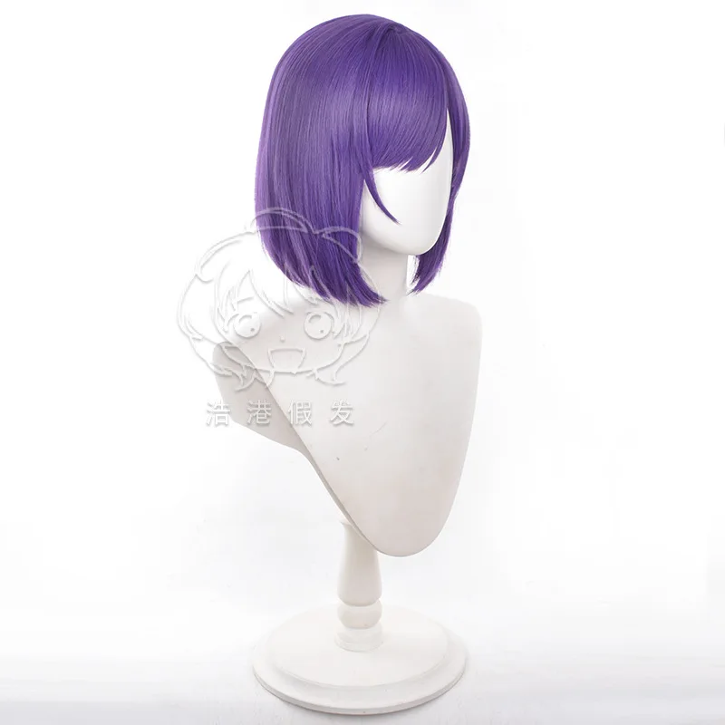 ANIME-Perruque de cosplay Reo Mikage pour femme, cuir chevelu simulé, cheveux synthétiques à verrouillage bleu, perruques de fête pour fille, 30cm court + bonnet de perruque