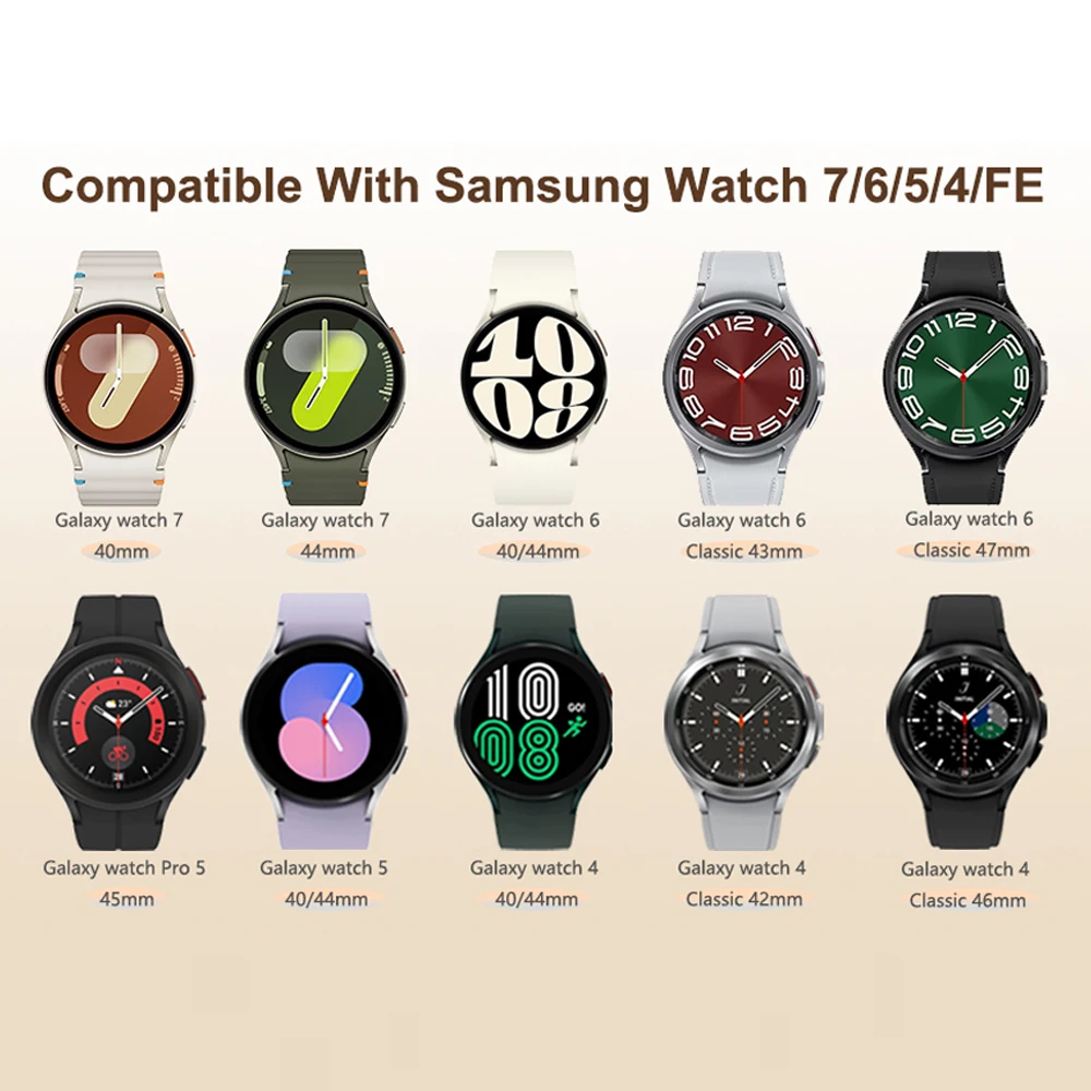 Milanese Loop For Samsung Galaxy Watch 7 6 5 4 40mm 44mm/FE/5 pro 45mm Strap Metal Bracelet Galaxy Watch6 Classic 43mm 47mm band