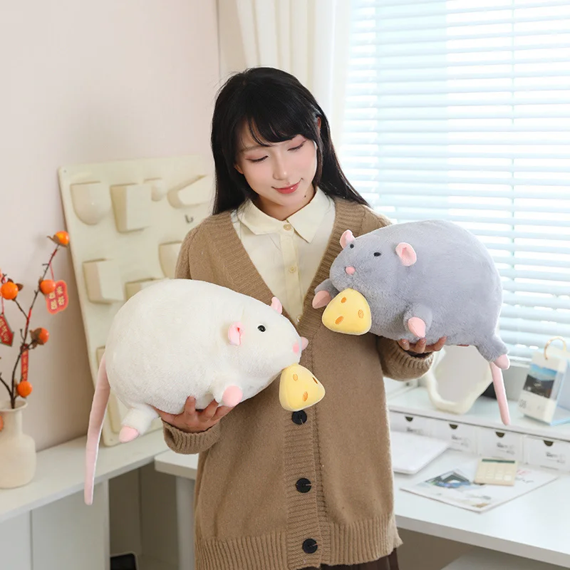 40/70/90 centimetri Pull String Formaggio Ratto Morbido Peluche Ripiene Giocattoli Grande Mouse Bambole Cuscino di Tiro Ratti Svegli Peluche ripiene regali