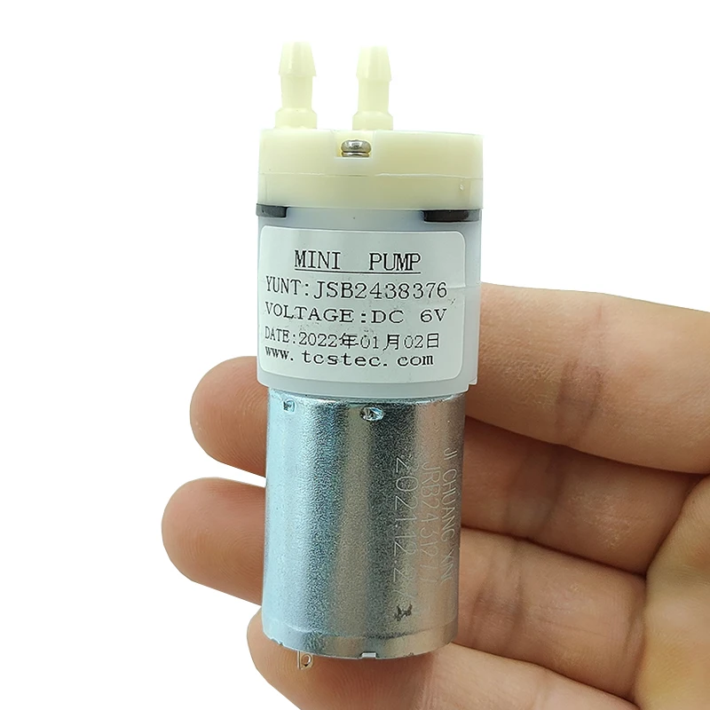 Immagine 7: Mini Pompa d'Acqua 370 DC6V Autoadescante con Aspirazione