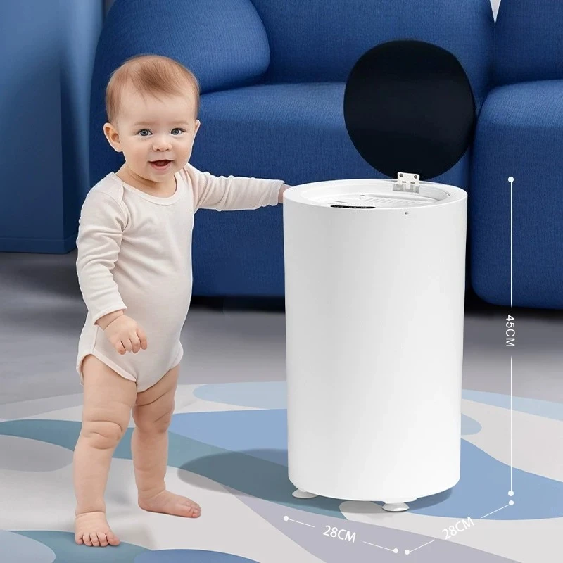 Portable Spin Dryer Mini Electric Clothes Dryer for Apt Dorm RV Compact Laundry Spinner with Stainless Steel Tub White 220V