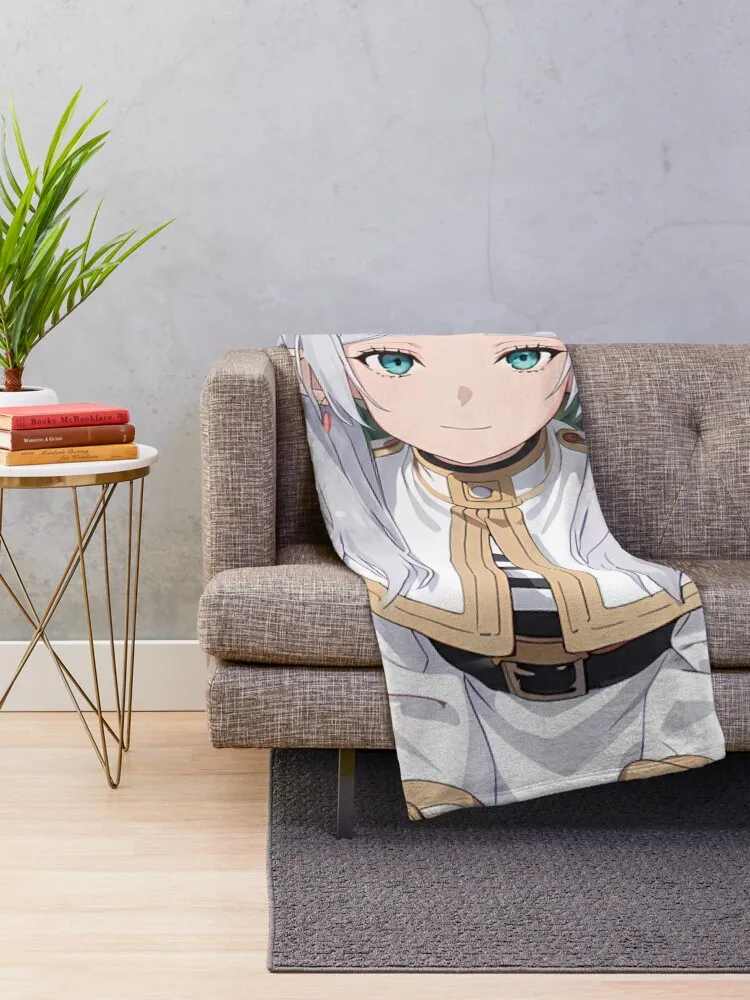 Eternal Grace: Frieren Beyond Journey Anime Girl Waifu Throw Blanket Sofa Travel anime Blankets