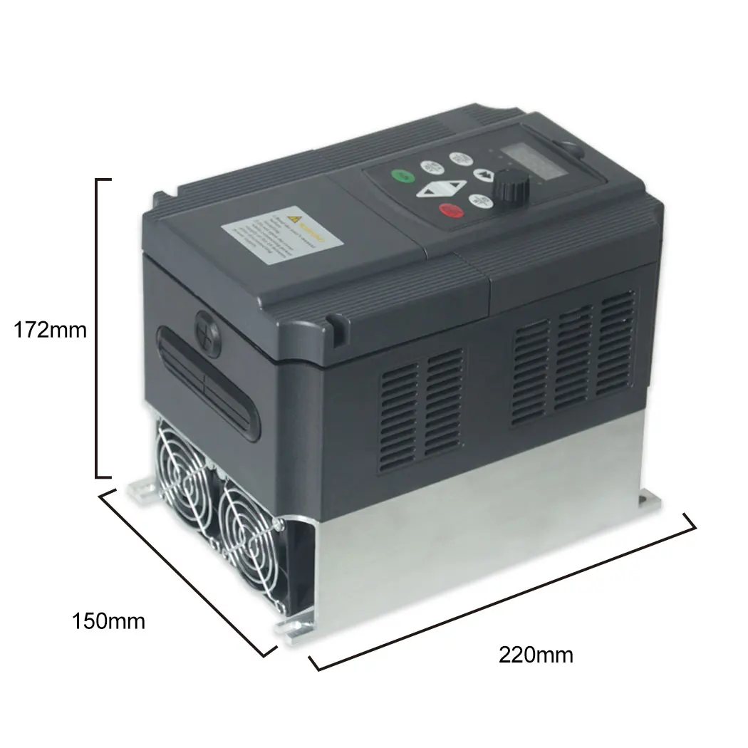 Frequency Inverter 15KW VFD 20HP 3Ph Speed control Output 380V 32A 500Hz Motor Drive VFD for Lathe 3 Phase Asynchronous Motor