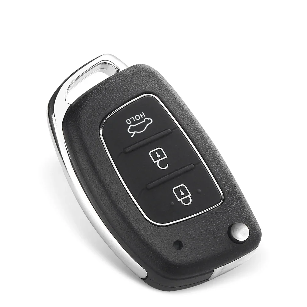 KEYYOU 3 Buttons Flip Remote Smart Car Key Shell Case For Hyundai IX45 I30 Accent Elantra Solaris Sonata Tucson Santa Fe