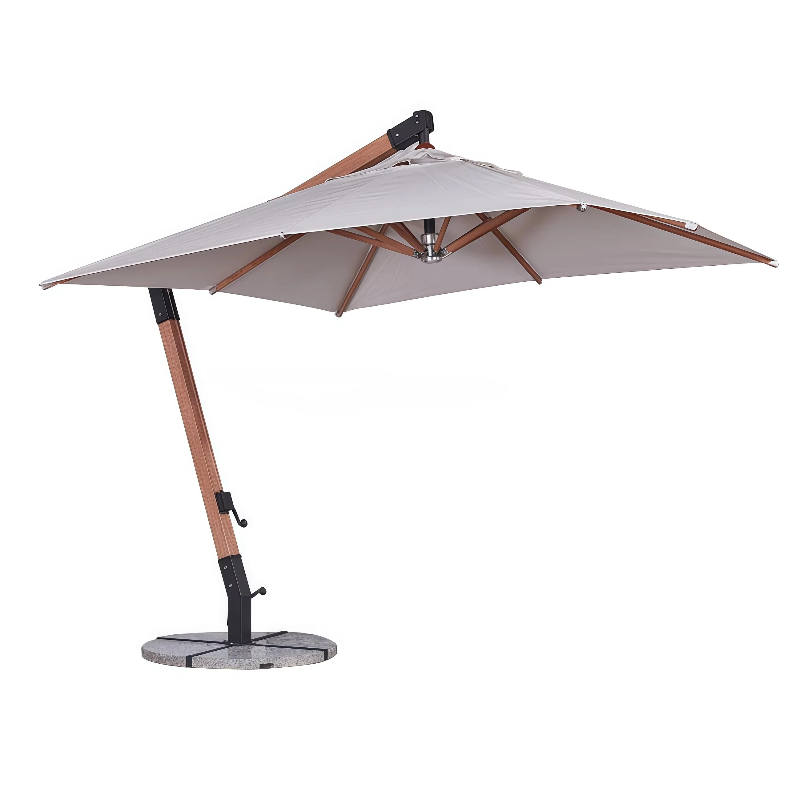 

New Square Beach Umbrella 3M 4M 5M 6M Aluminum Patio Led Umbrellas for Terrace