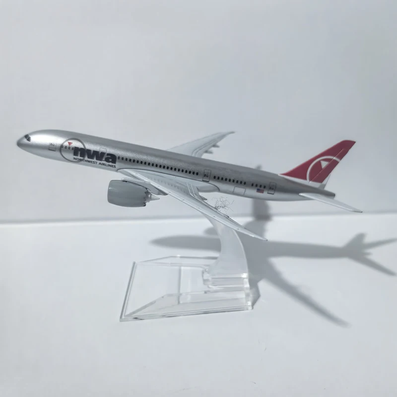 

JASON TUTU Diecast Metal 1/400 Scale Northwest Airlines Boeing 787 Planes Aircraft Model Planel Airplane NWA