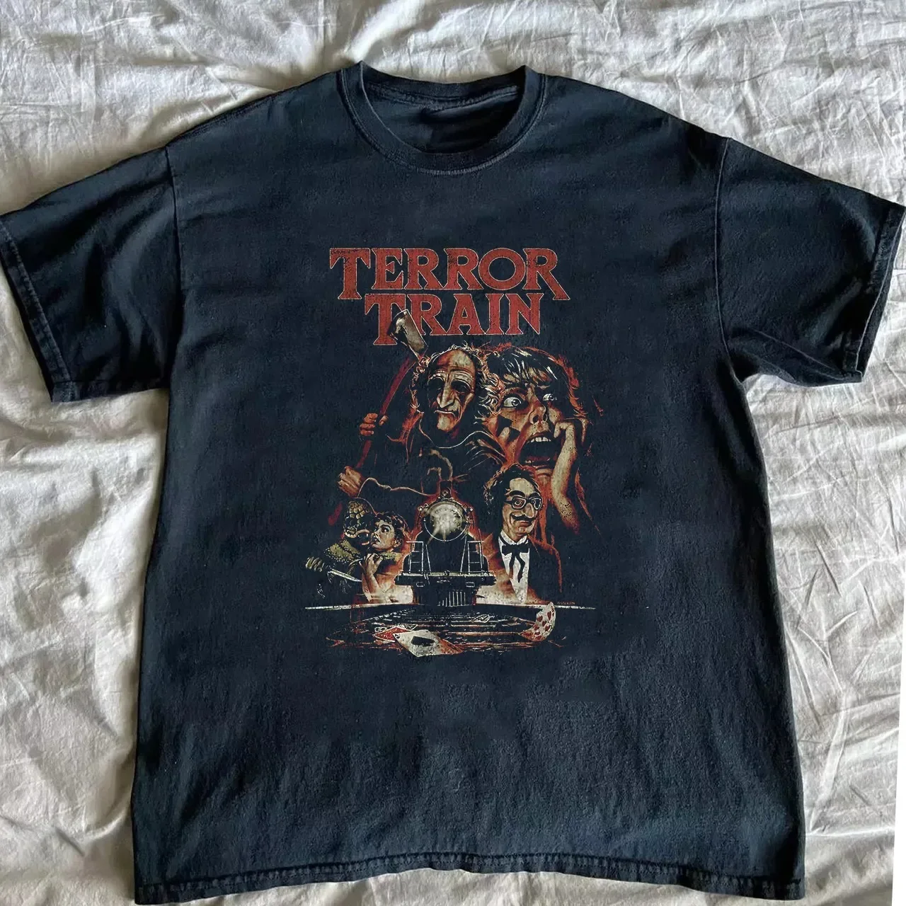 Terror Train Shirt Horror Halloween Unisex Black T-shirt Size S-5XL