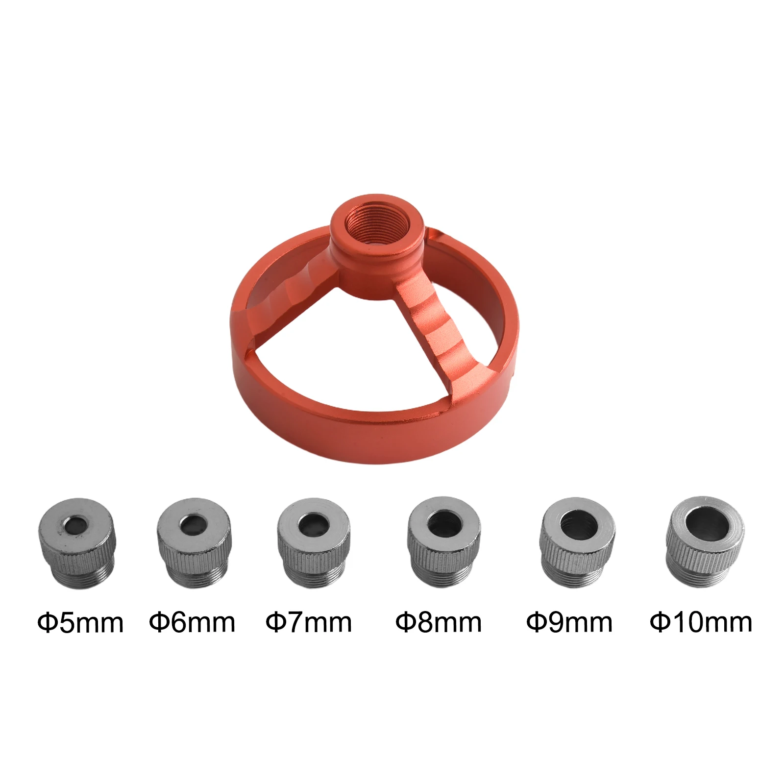 1Set Guida per trapano da 90 gradi Anello limite 5/6/7/8/9/10mm Punta da trapano Perforatrice Localizzatore Jig incernierato Baionetta Puncher verticale Strumenti