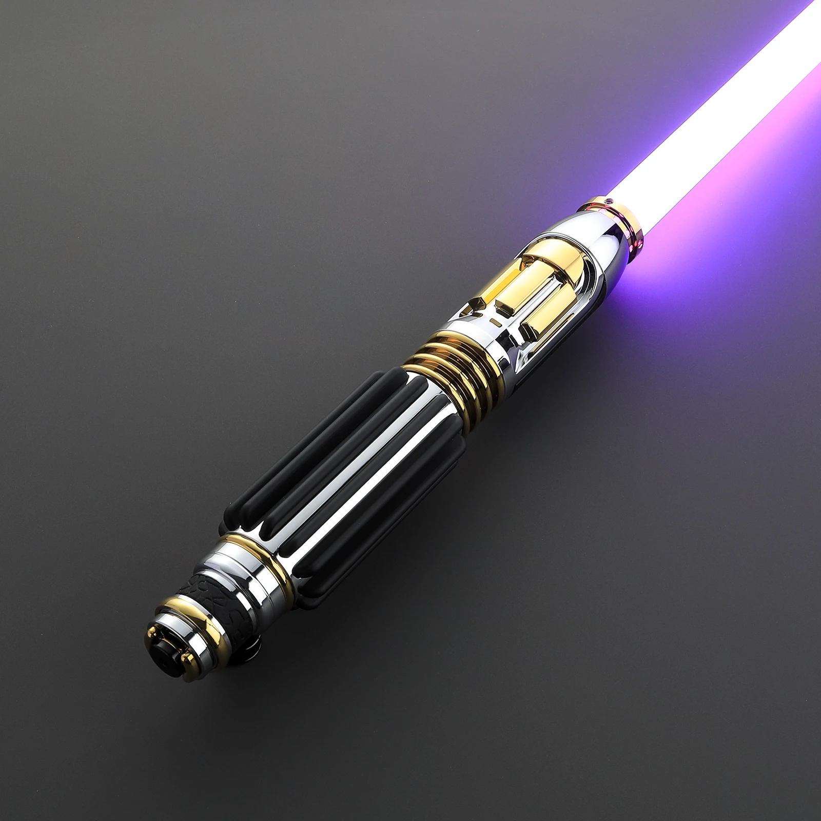 DamienSaber Mace Windu Lightsaber Sensitive Smooth Swing Light Saber Xeno3.0 Pixel Heavy Dueling Metal Handle with 34 Fonts