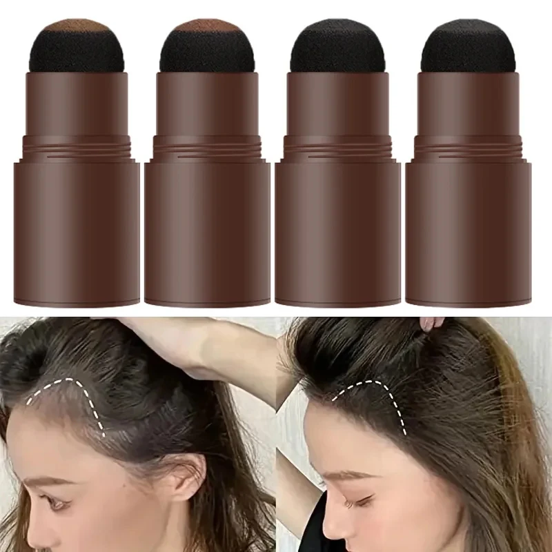 1/2/3/4Set Eyebrow Definer Powder Stamp Makeup Stencils Long Lasting Hairline Shadow Powder Hair Chalk Hair Fluffy Powder