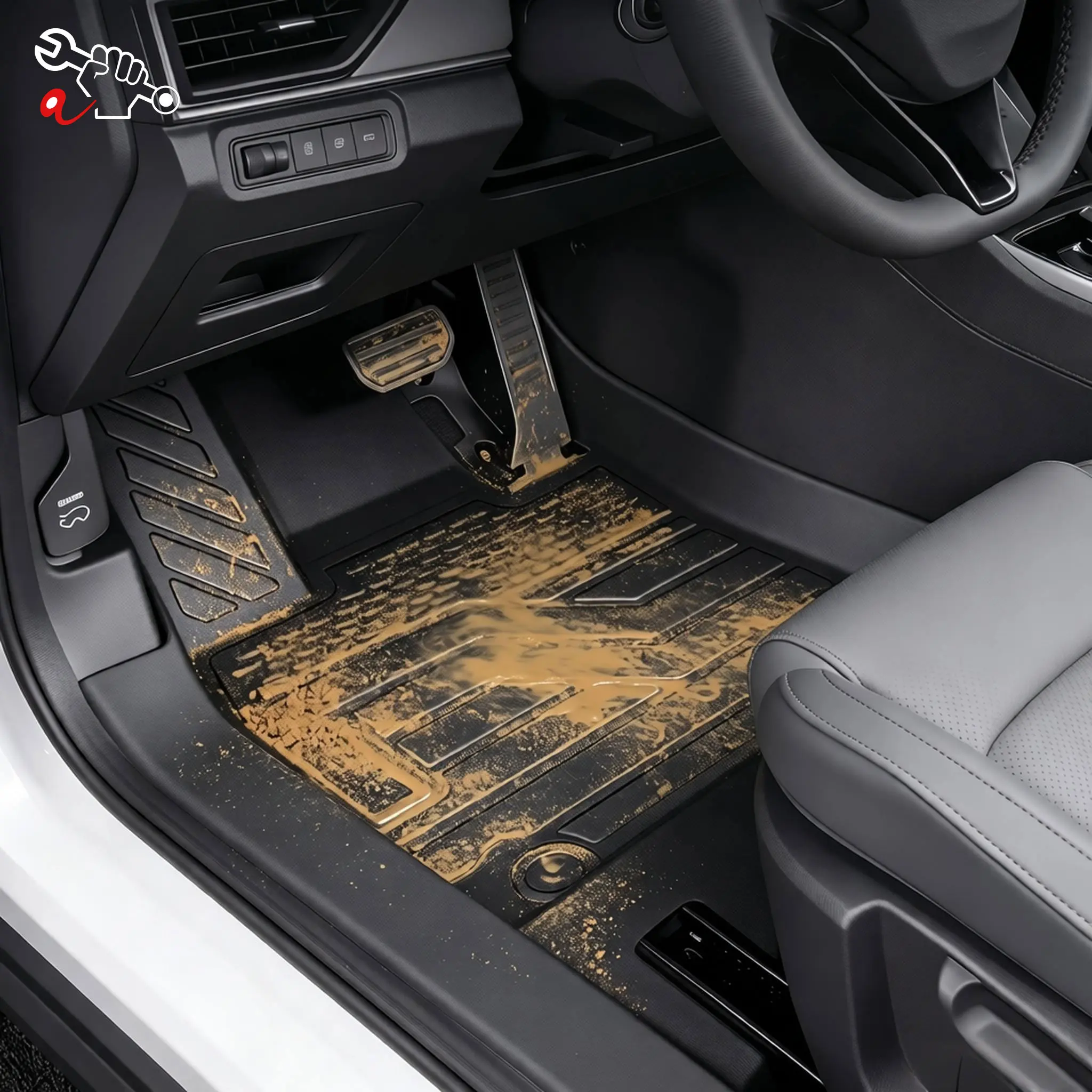 Left-Hand Drive Car Custom Fit Floor Mat For WM Motor E.5 2021-2022 Waterproof Odorless Durable Full Coverage Floor Liner