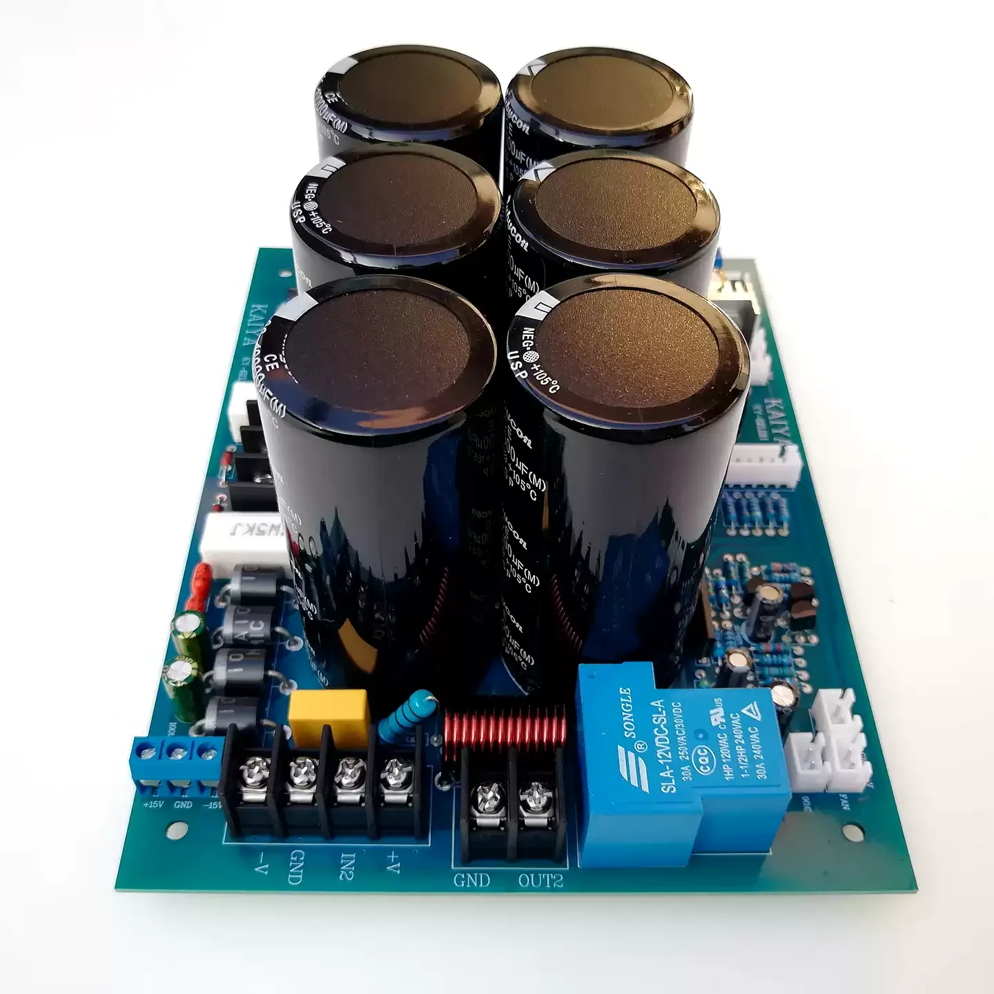 63V80A high-speed tube rectifier filter power supply, audio power amplifier, speaker protection belt 12V output integrated board