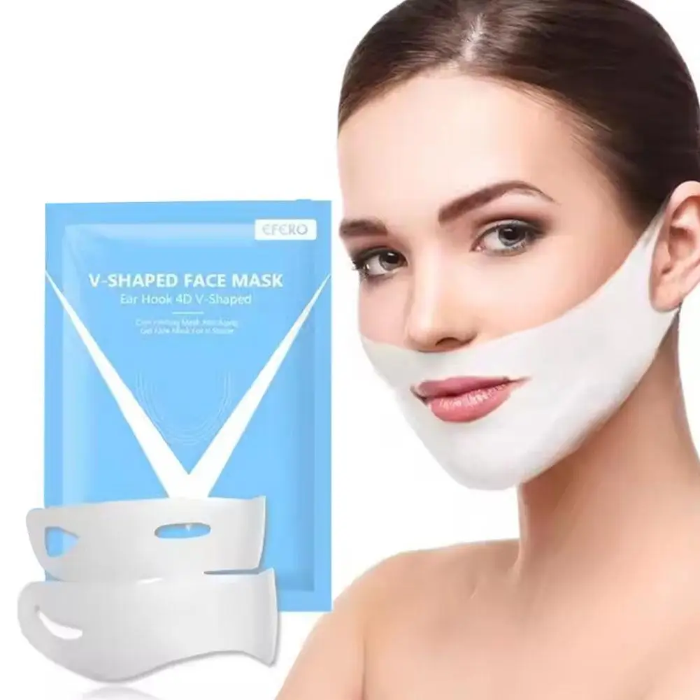 V Shape Mask Face Firming Mask Chin Facial Lifting Mask Massage Anti Wrinkle Shaper V Line Mask Slimming Brightening Skin Care