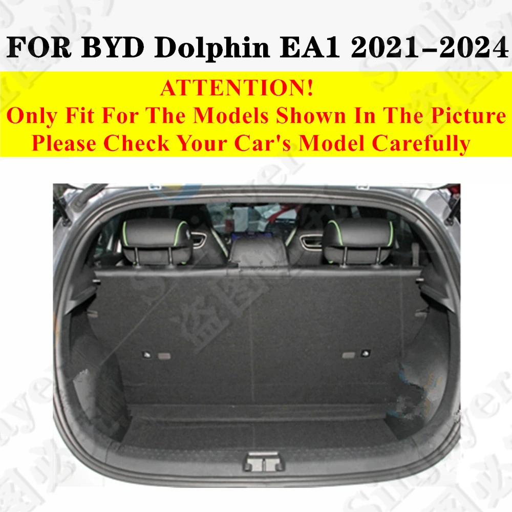 High Side Car Trunk Mat For BYD Dolphin EA1 2024-2022 21 Tail Boot Tray luggage Pad Rear Cargo Liner Protect Carpet Accessories