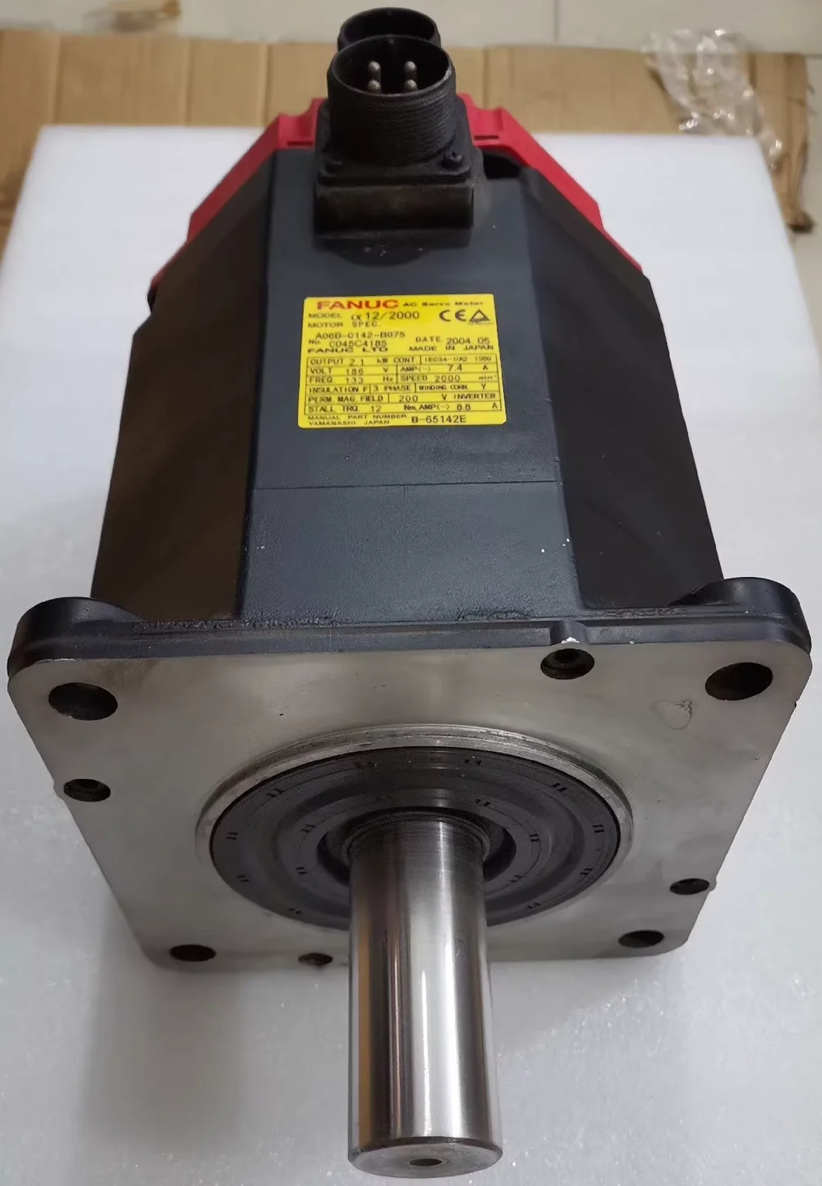 Original Genuine A06B-0142-B077 Used AC Servo Motor，A06B 0142 B077，The shipment will be arranged after passing the test