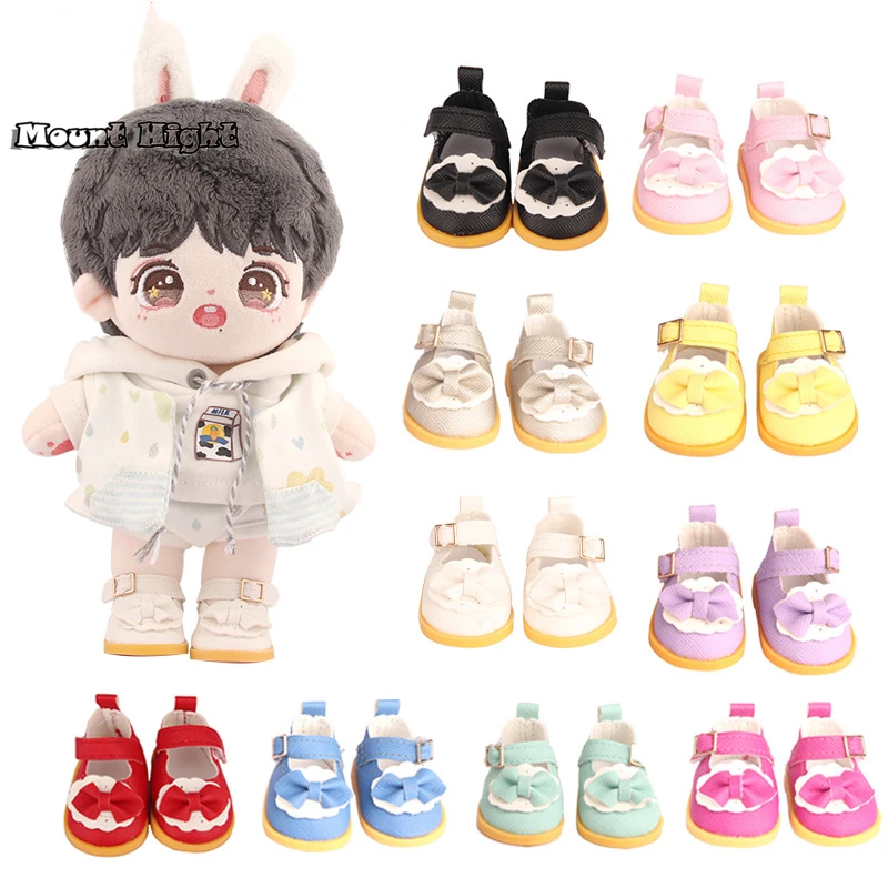 5cm Doll Shoes Handmade Boots For 14 Inch American Doll Mini Bow Shoes Accessories For EXO Cotton Doll&Russia DIY Doll Toy Gift