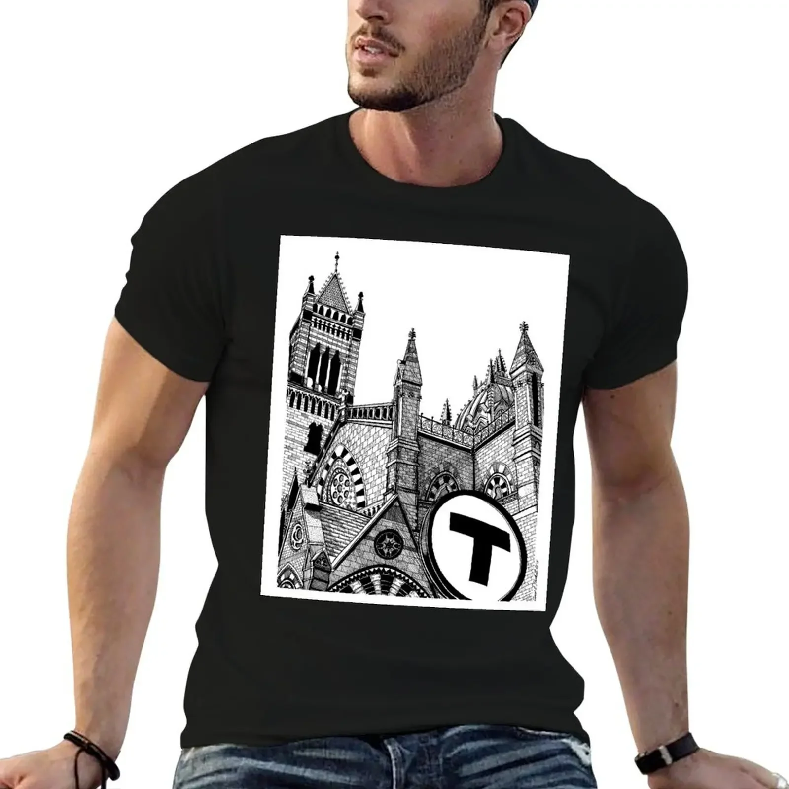 

Boston's Old South Church-Copley Square T-Shirt shirts graphic tee customs plus sizes shirts men graphic