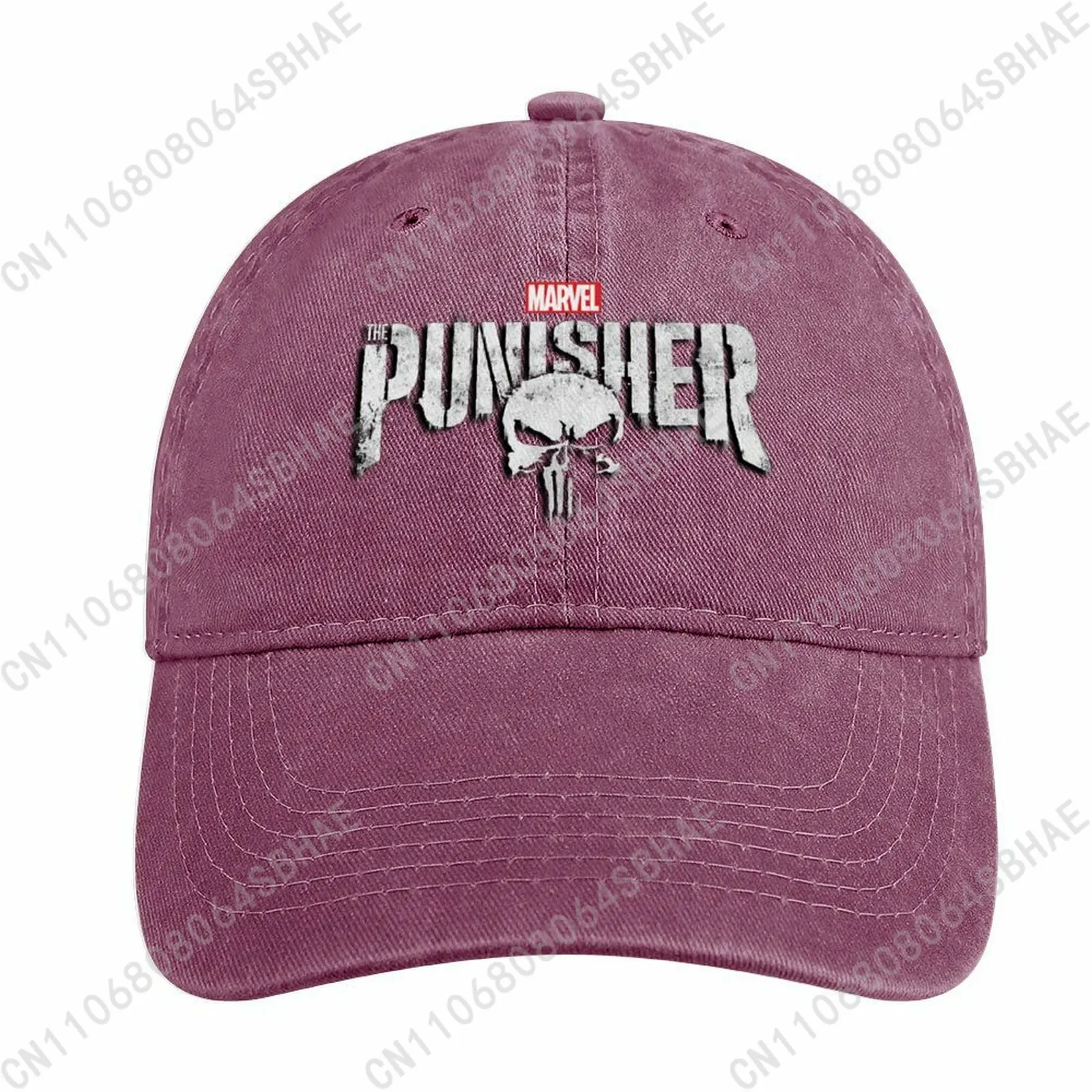 

Marvel The Punisher Washed Cotton Baseball Cap Vintage Dad Hat Men Women Retro Adjustable Denim Cap Streetwear Cosplay