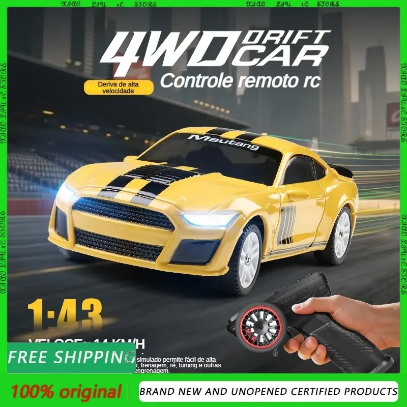 

WLtoys K4308 1:43 Scale 2.4G RC Drift Racing Car 4WD High Speed LED Lights Gyroscope Equipped RTR Remote Control Toy for Kids