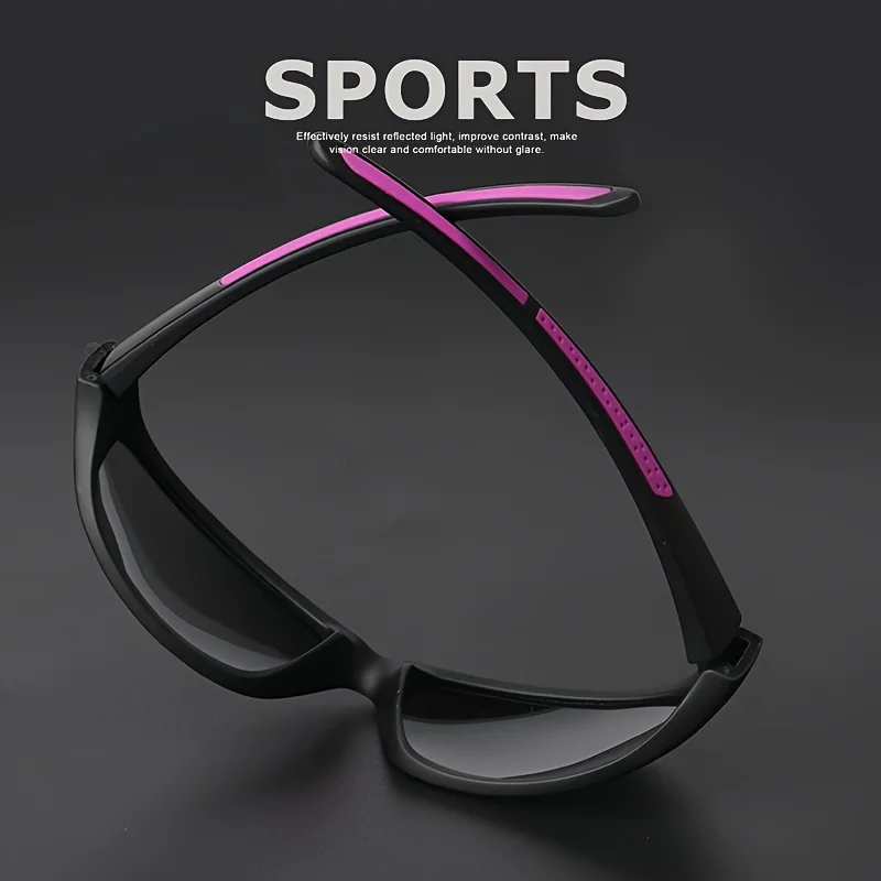 1/3PCS Polarized Sports Sunglasses Set High-Quality Photochromic Wraparound Lenses for Cycling Fishing Driving Night Vision, UV image 4