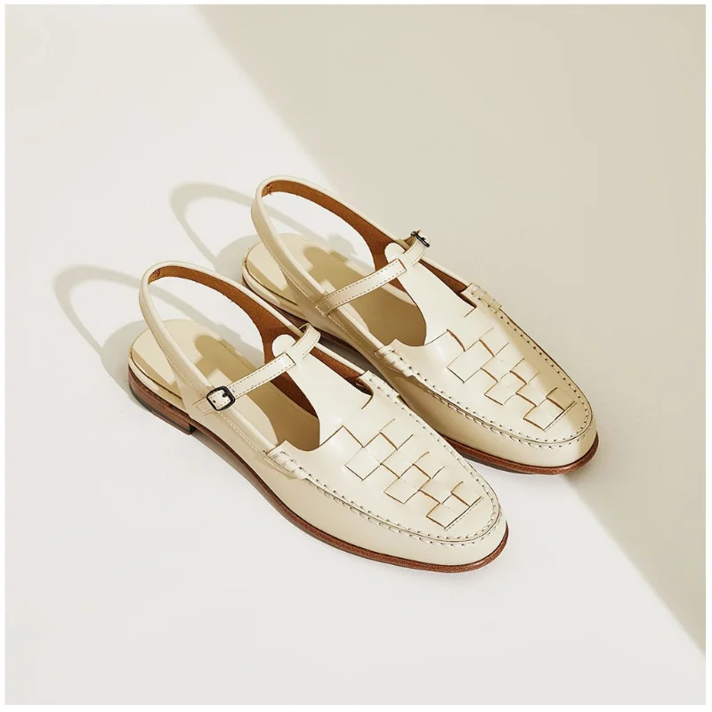 Vintage Elegant Women Shoe 2022 Summer New Woven Temperament Sandals Women Roman Single Shoe Fisherman Women Shoe Mujer Sapato