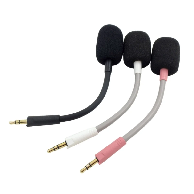 DXAB Replacement Microphones for Noise Cancelling Gamings Headsets 3.5mm Detachable Mic