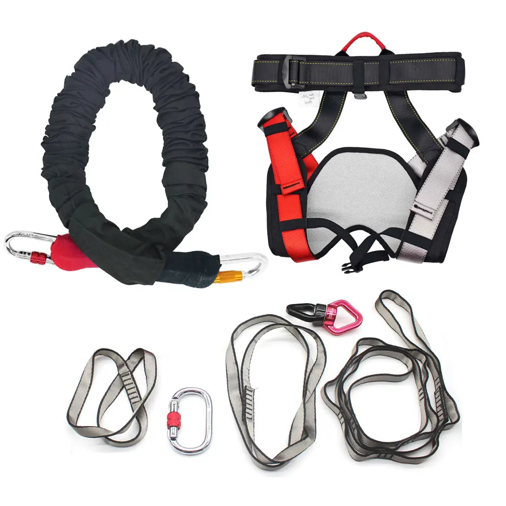 

High Strength Bungee Dance Cord Bungee Jump Full Set New Anti Gravity Yoga Equipment Bungee Cord Kit