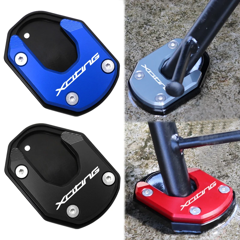 Motorcycle Accessories Kickstand Foot side Stand Enlarge Extension Plate Pad for KYMCO Xciting250 X350 S350 S250 CT250 ST250