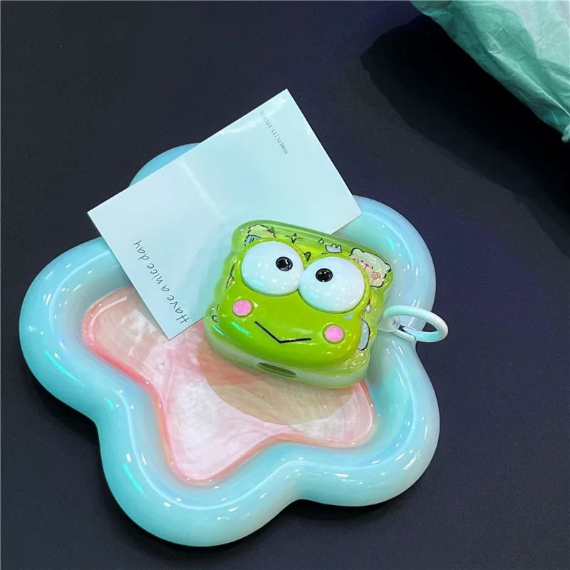 Sanrio 3D Kerokero Keroppi Earphone Cover For Apple AirPods 1 2 3 Generation Airpods Pro/Pro2 Wireless Bluetooth Headphone Case