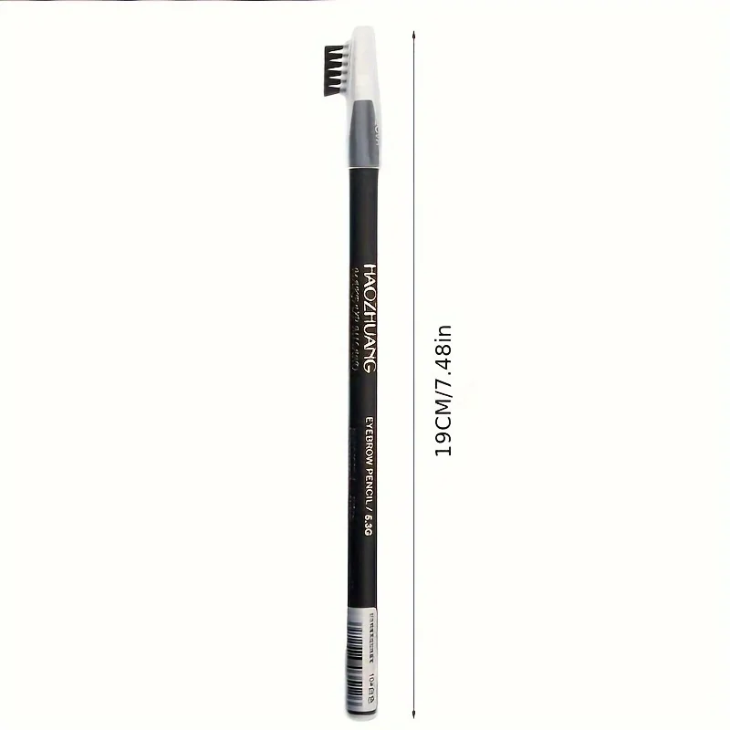 Eyebrow Pencil with Tattoo Positioning Frame Eyebrow Brush Head Waterproof White Line makeup tools for Artists and Everyday Use