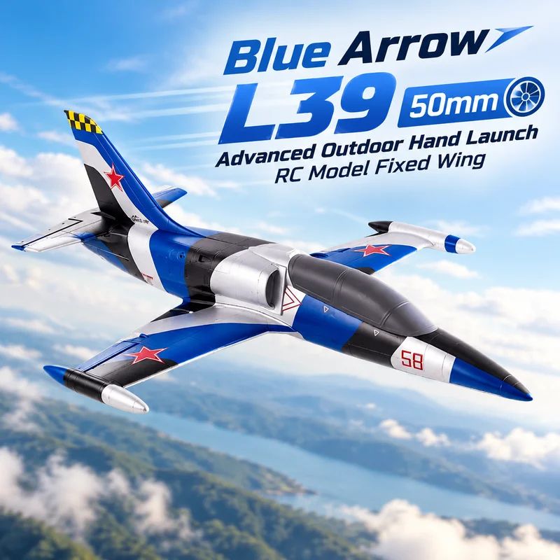 BLUE Arrow ducted model airplane 50mm L39 advanced outdoor hand-thrown remote-controlled fixed-wing scale model airplane