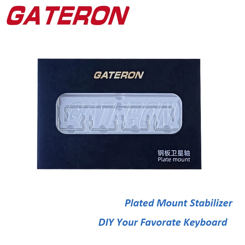 GATERON Plate Mounted V2 Stabilizer Silver Yellow Khaki White 7U 6.25u 2u Customized DIY 60% Mechanical Keyboard